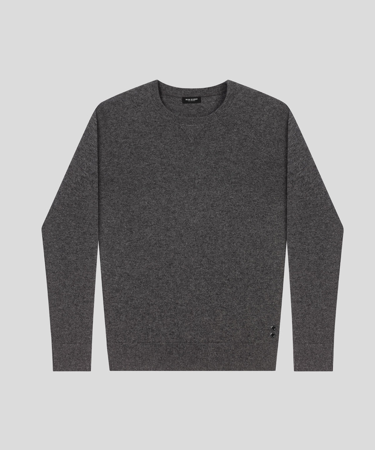 Cashmere Sweater: Dark Heather Grey