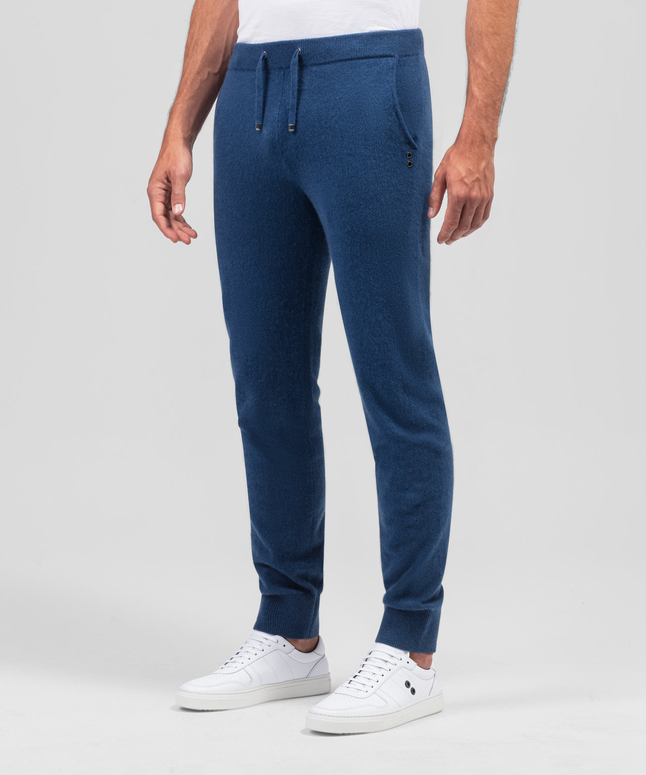 Cashmere Pants: Blue Lake