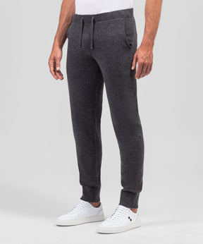 Cashmere Pants: Dark Grey Melange