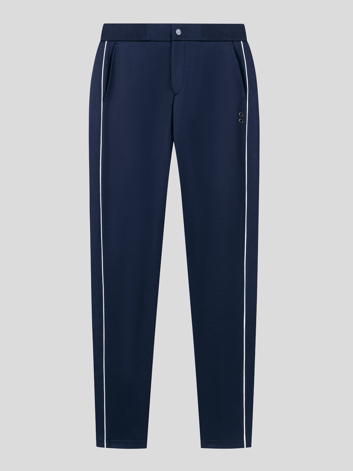 Pantalon zippé: Bleu marine