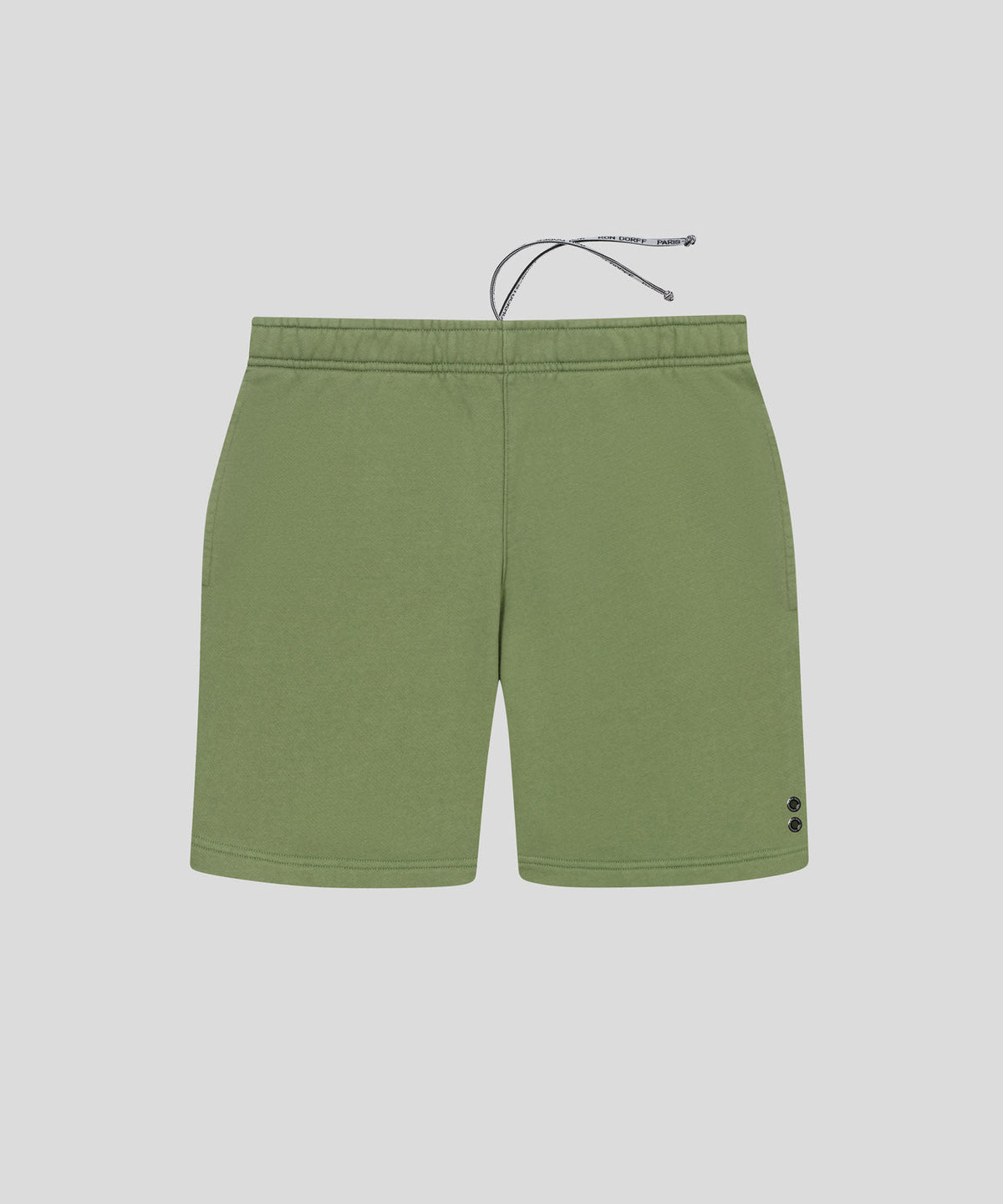 Organic Cotton Jogging Shorts: Moss Green