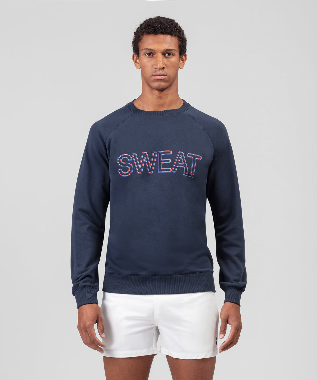 Sweatshirt en coton organique "SWEAT": Bleu marine