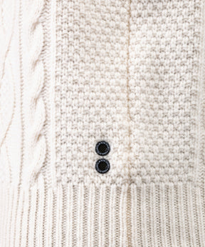 Pull en cachemire et laine: Écru