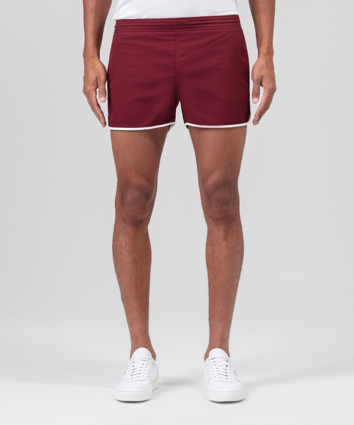 Marathon Exerciser Shorts: Burgundy Red