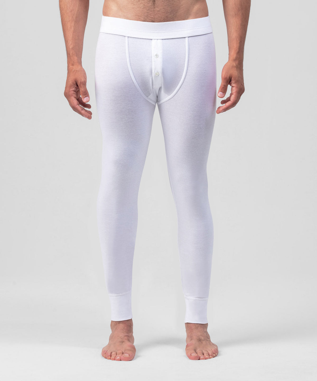  Men's Thermal Underwear - White / Men's Thermal