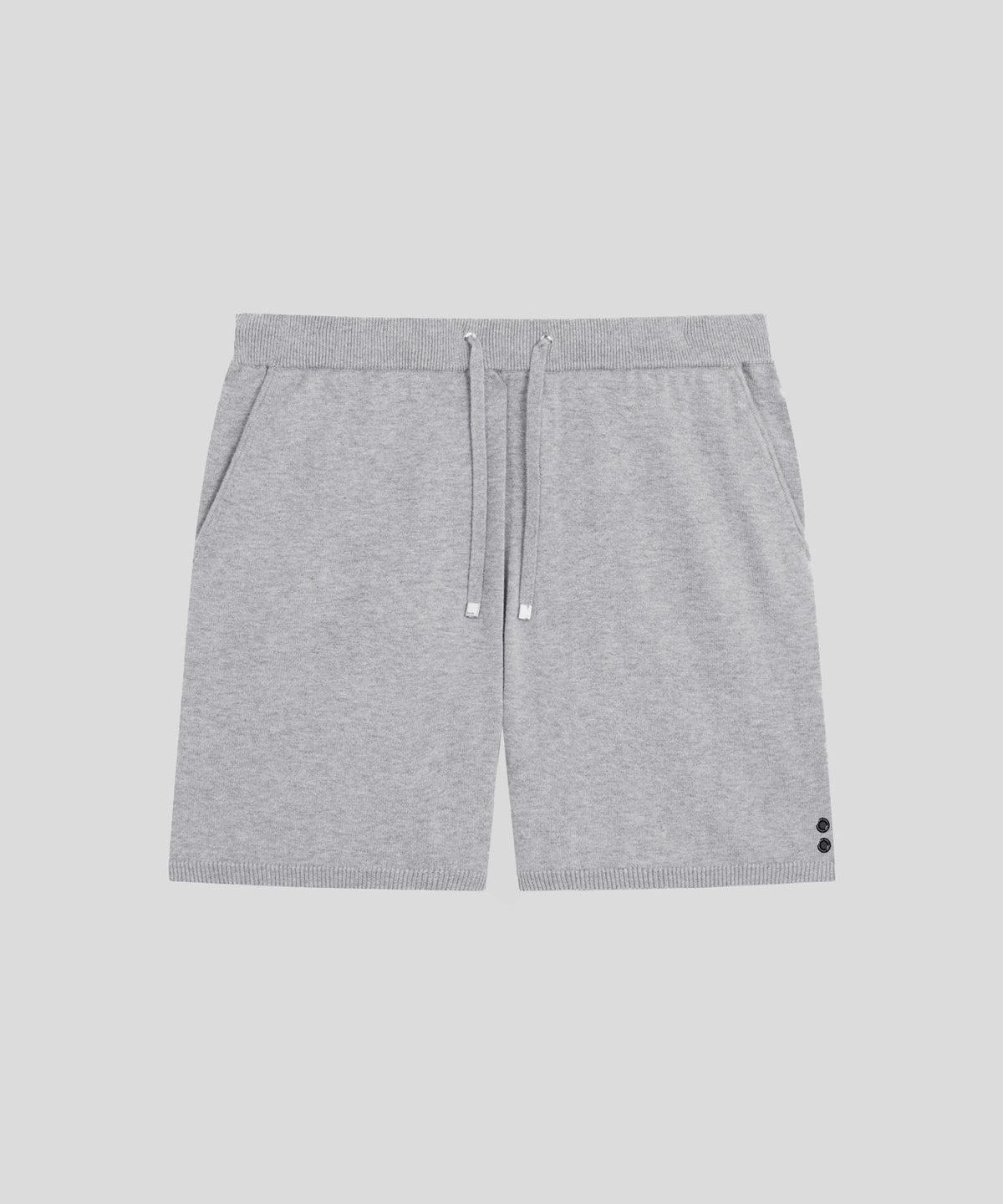 Cotton Cashmere Shorts: Grey Melange