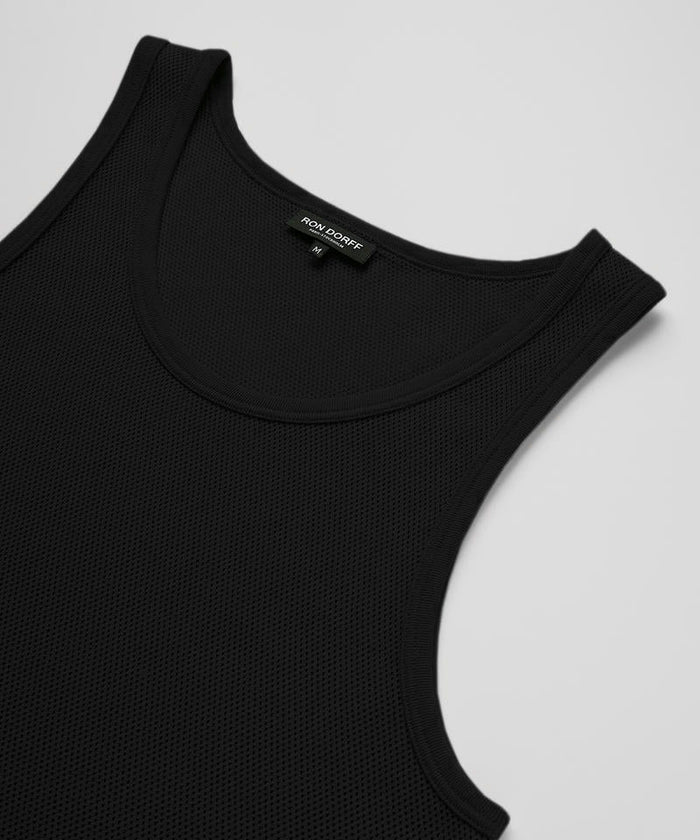 Débardeur en mesh: Noir